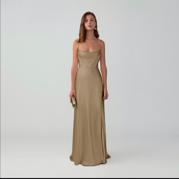 Fame & Partners Strappy Draped Gown - Picture 4 of 10